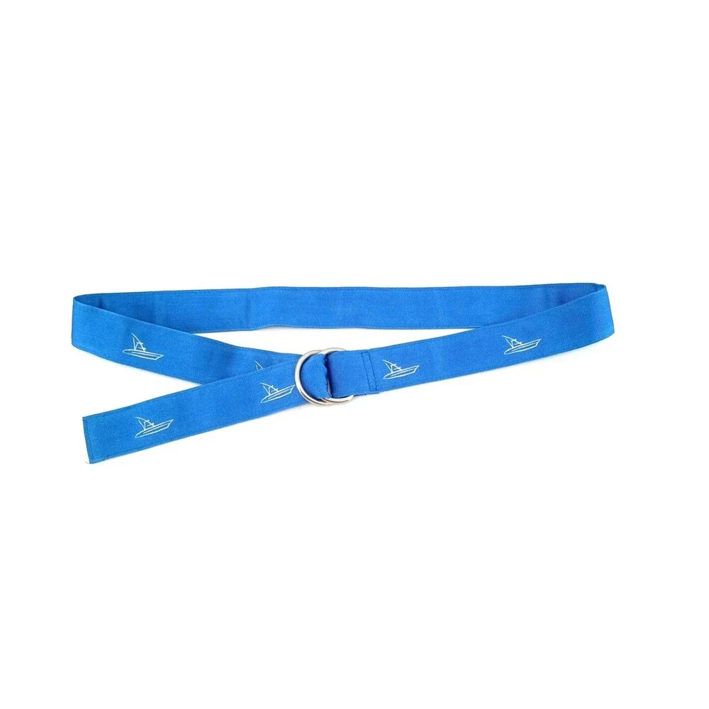 Vineyard Vines Sailboat D-Ring Ribbon Belt 46